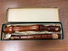 Vintage Gill Wood Recorder In Original Box  Made In Germany