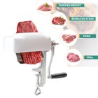 Manual Meat Tenderizer Cuber Machine Commercial Kitchen Steak Flatten Beef Clamp