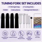 Tuning Fork Set  128 Hz  136 1 Hz  256 Hz  384 Hz   Weighted   Unweighted Tun   