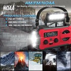 Hand Crank Emergency Solar Ipx3 Fm Am Weather Radio 10000mah Power Bank Light