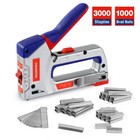 Workpro 4-in-1 Heavy Duty Staple Gun Kit Manual Brad Nailer W 4000 Staples Nails