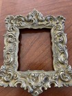 Antique Vtg Heavy Ornate Cast Bronze French Rococo Style Picture Photo Frame