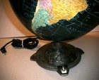Replogle World Globe Illuminated Starlight Series Black Ocean Cast Metal Base Fr