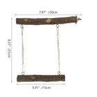 Bird Swing Parrot Perch Stand  Natural Wood Parrot Cage Toys