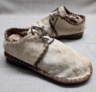 Vintage Native American Indian Moccasins 9 Antique Handcrafted Primitive Leather