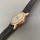 Solid 14k Pink Gold Vintage Waterman 17j Swiss Watch Rare 28 5mm Boys Or Midsize