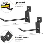 50 Packs Slatwall Hooks 4 Inch 6 Inch Slatwall Accessories Panel Display Hooks