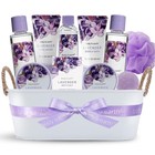 Lavender Spa Gift Basket For Women - 11pcs Bath   Body Set  Luxurious Mother s D