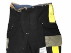 42x28 Janesville Lion Black Firefighter Turnout Pants With Yellow Tape P1475