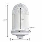 Renovators Supply Niche White Urethane Foam Wall Mount