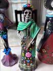 Lot Of Three Mexican Catrina Day Of The Dead Catrina Fancy  Art Ladies