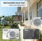 Giraffe Tools Retractable Garden Water Hose Reel Wall Mounted-5 8  X 90 Ft