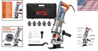 1300w Electric Hydraulic Hole Puncher   5 Dies Portable Metal Punching Tool