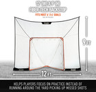 Franklin Sports Lacrosse Backstop Net - Lax Goal Backstop Net For Shooting Train