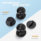 3 Pack Keyed Alike Entry Door Knobs And Single Cylinder Deadbolt Lock Combo Set