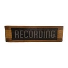 Illuminated Vintage Radio On Recording Sign Lights Up Tested Works