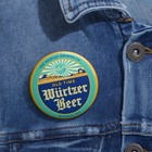 The Peoples Brewing Co  Oshkosh Wi Old Time Wurtzer Beer Retro Pinback Button