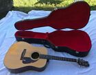 Nice Vintage 1980 s Fender F-210 Acoustic Guitar With Hard Shell Case No Issues