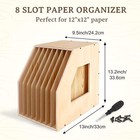 12x12 Paper Organizer  8-slot Shelf For Scrapbooking  Heat Transfer