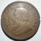 1898 South Africa 1 Penny  Vf Filed Rim
