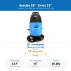 Mounto S85 Self Propelled Walk Behind Floor Scrubber 28in Twin Disc 22 5 Gal