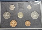 1991 Great Britain 7 Coin Royal Mint Proof Set - Original Case   Coa - Free Ship