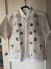 Barong Tagalog Men s Embroidered Modern Nipa Hut  Leaves