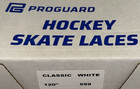 Pro Guard Classic Hockey Figure Ice Skate Laces 120  White Non Waxed Nos