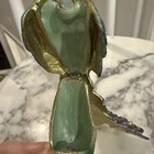 Metal Peacock Figurine With Long Tail Decorative Collectible Bird
