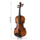 Professional 4 4full Size Violin Set Lightweight Stable Rich Sound Smooth Finish