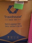 Travelhouse 3 Piece Hardside Luggage Set Pink 20  24  28  Spinner Wheels New