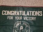 Vintage 50s 60s Quaker State Congratulations For Your Victory Fender Cover 38x25