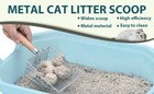 Cat Litter Scoop  Kitty Metal Scooper With Hook And Hole  Stainless Steel Kitten