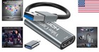 Compact 4k Hdmi To Usb Video Capture Card For Gamers   Educators - 1080p 60fps