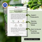 Cucumber Seeds National Pickling Non Gmo Heirloom Home Garden Pickles Right