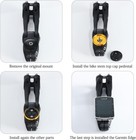 Bike Stem Top Cap Computer Mount Bicycle Stem Headset Mount For Garmin Edge