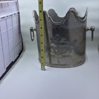 Il Mulino New York French Wine Champagne Ice Bucket Brass India Crest Silver