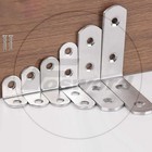 Stainless Steel Angle L Shape Brace Bracket Corner Flat Straight -shelf Support
