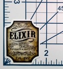 Elixir No 6 Health Beauty Label Die Cut Vinyl Sticker Vintage Apothecary Gift