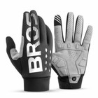 Rockbros Winter Full Finger Cycling Sporting Sbr Touchscreen Warm Gloves Black