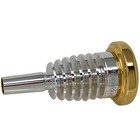 Garibaldi S4 Elite Silver Alto Horn Single-cup Gold-plated Rim Mouthpiece Size 4