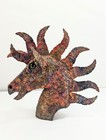 Mcm Bronze Horse Head Bust Sculpture Metal Art Brutalist Ricardo Preciado Style