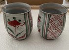 A Pair Of Vintage Japanese Ceramic Tea Cups  Commonly Known As Yunomi