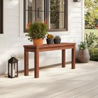 Outdoor Wooden Bench  40  Porch Bench Outdoor Backless For Deck Patio Entryway