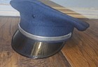 Vintage Fire Department Class A Dress Uniform Cap Hat Navy Blue Usa Union   