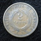 1864 Two Cent Coin   Full Motto   Large Motto   Nice Eye Appeal   6341