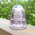 Nice Purple Cd 145 W g m co Beehive Style Glass Insulator