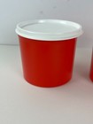 Brand New Set Red White Tupperware 4623 Containers Storage Lids Cannister