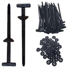 Nylon Universal Cable Tie Buckle  Heavy Duty Self-locking Nylon Zip Ties Holder 