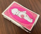 Vintage Cherub Doll Theme Metal Cigarette Case Rfid Protection Wallet Valentine